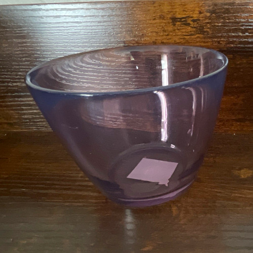 Ikea purple glass tea light - purple,