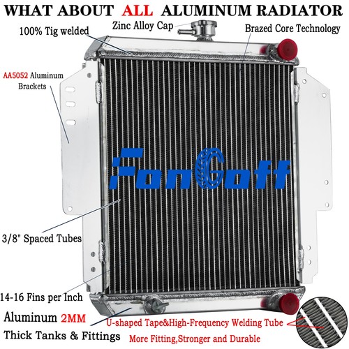 2row aluminum radiator fit - 2row,