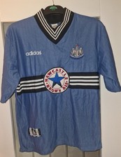 Newcastle 1996/1997 brown ale adidas away shirt size large mens