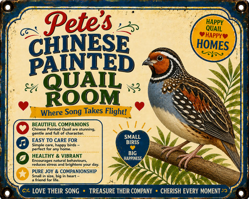Chinese painted quail room - quail,