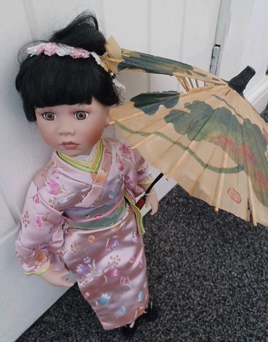 Vintage pink kimono - vintage, girl