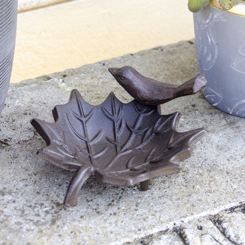 Cast iron leaf bird - leaf,