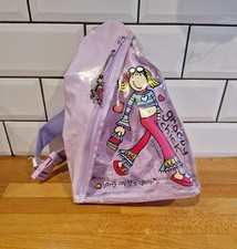 Bang On The Door Groovy Chick Purple Lilac Backpack Shoulder Bag Vintage Y2K