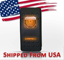 Rocker Switch 2-LED Orange