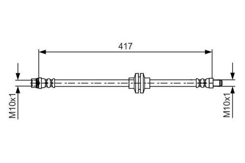 New brake hose for renault - brake,
