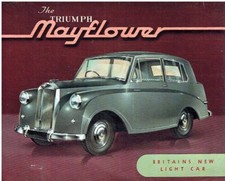 TRIUMPH MAYFLOWER SALOON ORIGINAL 1949 FACTORY UK LAUNCH SALES BROCHURE