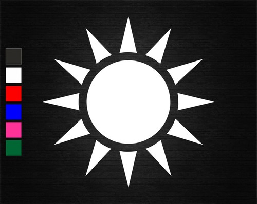 Sun weather vinyl decal - sun,