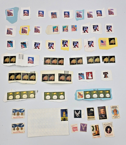 Mixed used postage stamp - used,