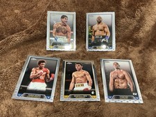 Five Topps Boxing Cards Of Legends Fury, Garcia, Hearns, Roy Jones, De La Hoya