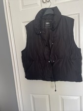 Zara Ladies Black Short Gilet