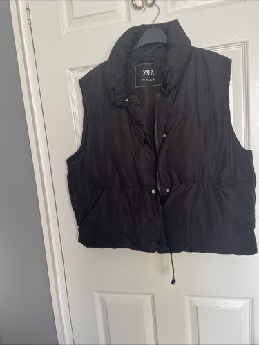 Zara ladies black short gilet - ladies,