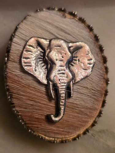 Vintage african elephant head - african,