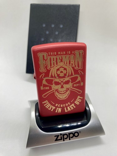 Zippo fire man skull - man, in