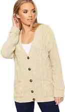 Women Ladies Cable Chunky Knit