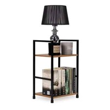 3 Tier Metal & Wood Side End