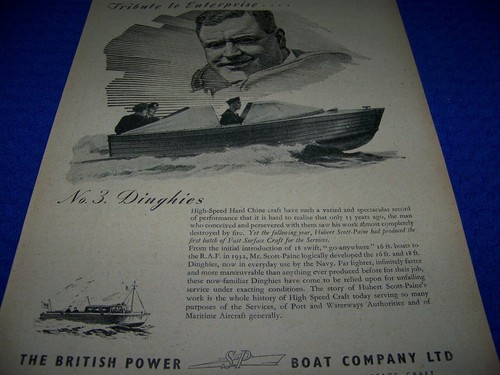 1946 british power boat - british,