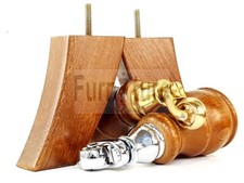 2x Wooden Castor Furniture