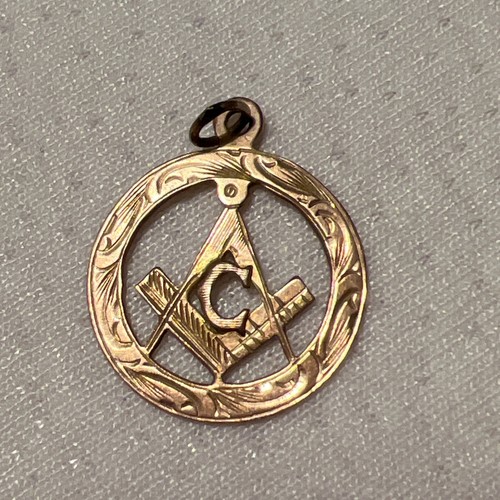 Vintage 9ct gold masonic - vintage,