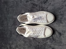 Next Girls White Trainers Size 3 with Black Detail