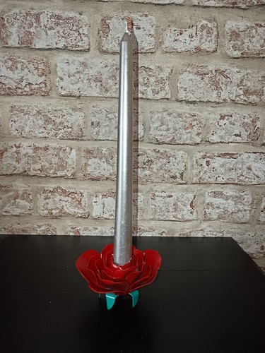 Rose candle stick - candle,