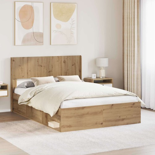 Bed frame with storage and - frame,