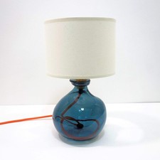 Simplicity Recycled Glass Lamp (Cool Colours) 24cm