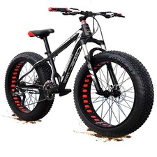 26 inch Wheel Mountain Bike Fat Tire Bicycle 21-Gears Bikes Cycle For Men Women
