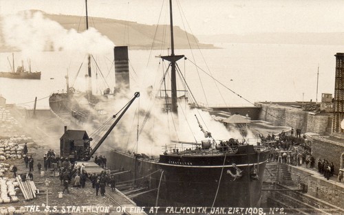 Falmouth cornwall ss - cornwall., "ss