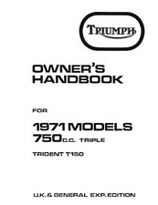 Triumph Owners Manual Book
