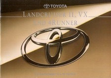 Toyota 4Runner, Landcruiser II & Landcruiser VX 1994-1995 UK Market Brochure