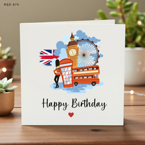 London birthday card - london,