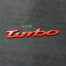 1x Glossy Red New turbo Metal