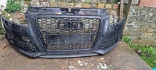 AUDI A3 8P SLINE  2005-2008 FRONT BUMPER + GRILL GENUINE BLACK LY9B 8P4807437 