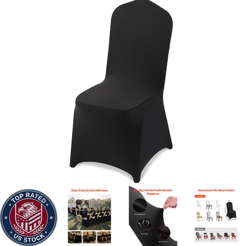 Stretchable black 100pcs chair - stretchable,
