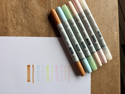 Copic ciao markers set pastels - copic,