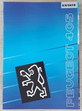 Peugeot 405 Estate Brochure 1989 - GE GL GLD GRD GR GTX  GRDT GTDT