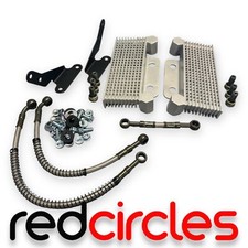 PIT BIKE TWIN OIL COOLER KIT fits 50cc 110cc 125cc 140cc MONKEY PITBIKE