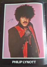 THIN LIZZY PHIL LYNOTT SIGNED/AUTOGRAPH THUNDER & LIGHTNING UK TOUR PROGRAMME