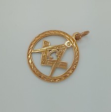 9ct Gold Masonic Pendant 