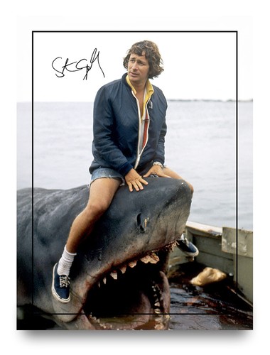 Steven spielberg signed jaws - signed,