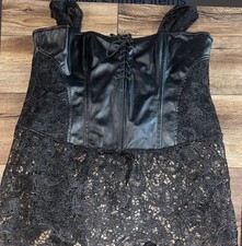 Leather Effect Bodice Size 6XL/24