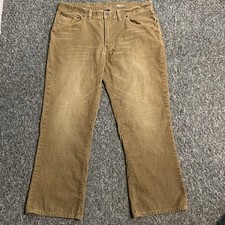 Polo Ralph Lauren Bootcut Corduroy Trousers Beige Cotton Men’s Fit As 36W x 28L