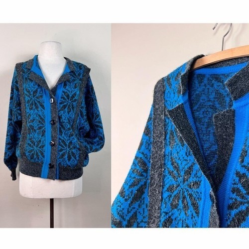 Vintage 80s abstract mohair - vintage,