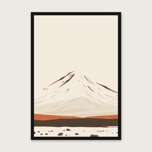 Snowdon screen print style - snowdon,