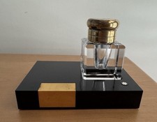 =Pre-owned= Montblanc Meisterstuck 149 Glass Inkwell Black W-Germany