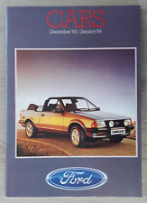 Ford Cars Range Brochure