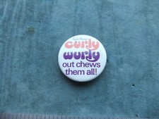 cadburys chocolate badge curly wurly confectionery advert promotion 1970s