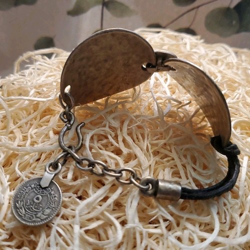 90s vintage bracelet black - bracelet,