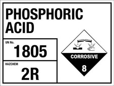 Phosphoric Acid 1805 2R Sign