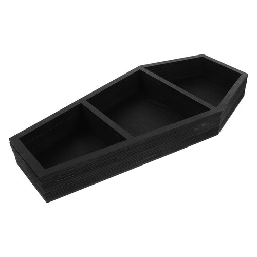 Coffin shape wooden shelf wall - shape,